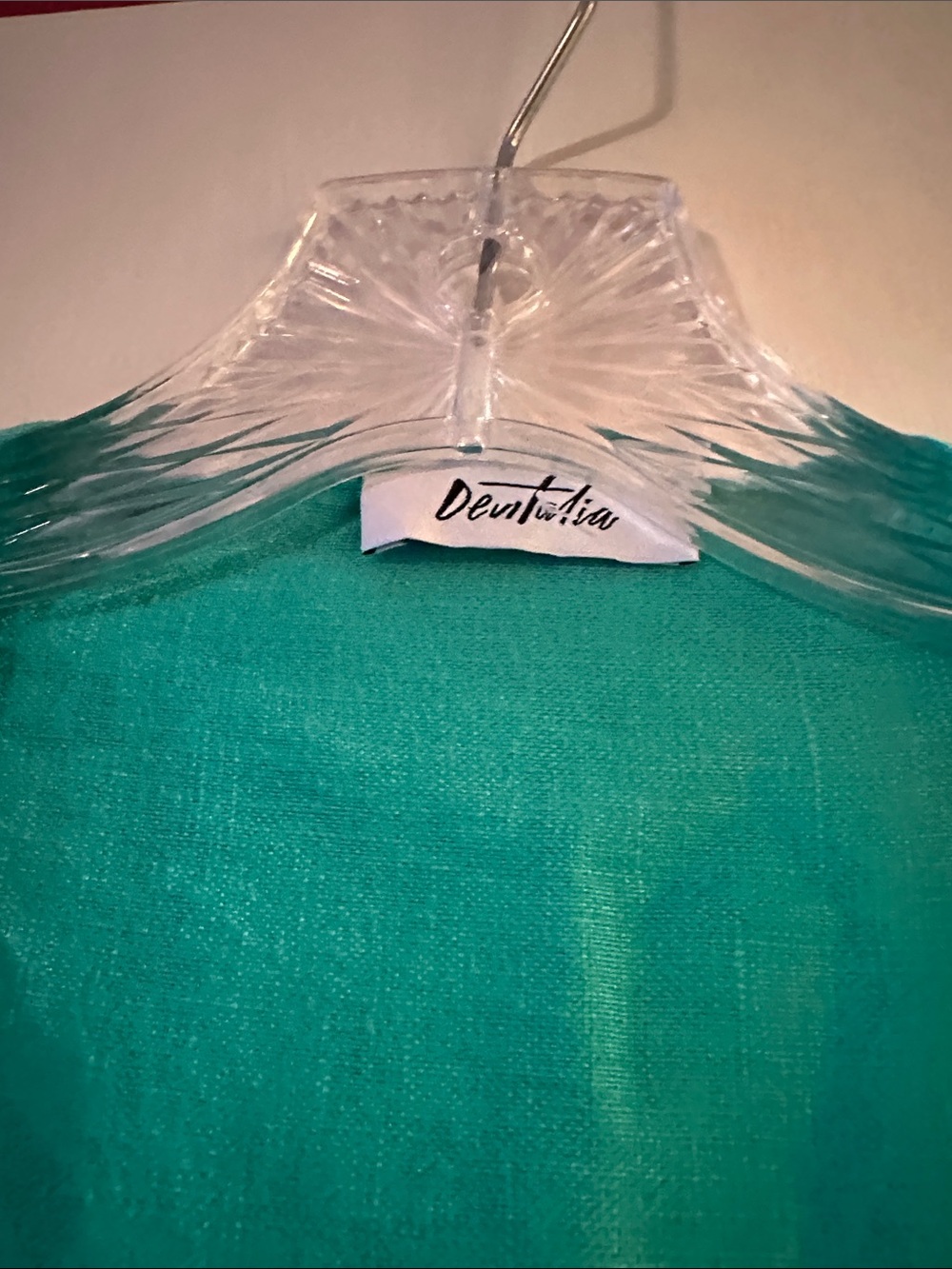 Lightweight Linen Teal Open-Front Coverup by Devitalia - Picture 2 of 5